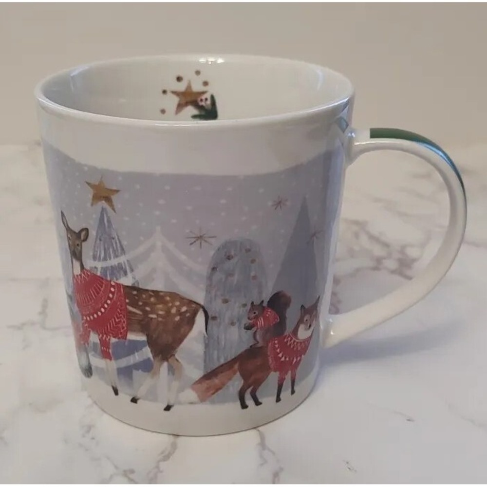 PPD Winter Animals Mug Bone China Victoria Borges World Art Group S12